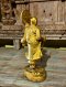 Burmese Monk Old Teak Statue