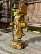 Burmese Monk Old Teak Statue