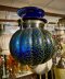 Pumpkin Lamp Midnight Blue Glass