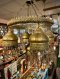 Brass Round Ceiling Hanging 5 Domes Chandelier