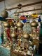 Brass Handmade Chandelier Light 5 Domes