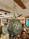 Pieced Brass Ball Light Set of 2 Hanging Lamps