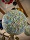 Large Round Hanging Lamp with Colorful Crystals