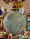 Large Round Hanging Lamp with Colorful Crystals