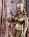 Standing Apsara Brass Idol