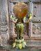 Brass Statue Kali 3 Faces 6 Arms