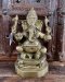 Lord Ganesha with 4 Hands Brass Idol