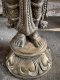 BRI51 Lakshmi Carrying Wick Lamp Brass Statue