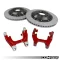 2-Piece Floating Rear Brake Rotor 350mm Upgrade for MQB VW & Audi