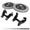 2-Piece Floating Rear Brake Rotor 350mm Upgrade for MQB VW & Audi