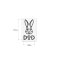 DoD White Rabbit Sticker ST1-480