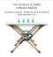 Blackdeer Wood Veins Aluminum Egg Roll Table 120