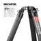 SUNWAYFOTO T4040CM HEAVY DUTY CARBON FIBER TRIPOD 4 SECTIONS