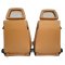 2 Used JDM RECARO LX Net Headrest Tan Synthetic Leather seats RACING HONDA PORSCHE AUTO CARS(copy)