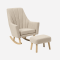 Tutti Bambini - Jonah Rocking Chair & Foot Stool Set (Stone)