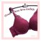 Wine Color Up 2 Cup Lace Push Up Bra (MADE IN KOREA)