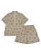 Brown Teddy Bear Print Women Sleepwear Set by Skinn intimate