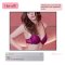 Wine Color Up 2 Cup Lace Push Up Bra (MADE IN KOREA)