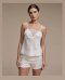 Ivory Lace Camisol Pajamas set by Skinn intimate