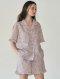 Pink Floral Cotton PJ Set