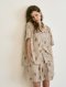 Brown Teddy Bear Print Women Sleepwear Set by Skinn intimate
