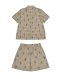 Brown Teddy Bear Print Women Sleepwear Set by Skinn intimate