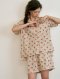 Pink Stawberry Print Women Sleepwear Set by Skinn intimate