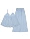 เซตชุดนอนพร้อมซับใน รุ่น Light Blue Camisol Set