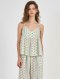 เซตชุดนอนพร้อมซับใน รุ่น Cream Cotton Camisol Women Pajamas Set by Skinn intimate