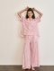 Pink Strips Cotton PJ Set