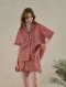Red Floral Cotton PJ Set