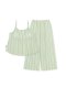 เซตชุดนอนพร้อมซับใน รุ่น Green Cotton Print Camisol Set