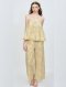 เซตชุดนอนพร้อมซับใน รุ่น Yellow Cotton Print Camisol Set
