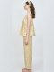 เซตชุดนอนพร้อมซับใน รุ่น Yellow Cotton Print Camisol Set