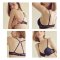 Dark Navy Pleat Push up Bra (Made in Korea)