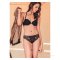 Black Clolor Front closure Push Up Bra (Made in Korea)