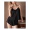 Black Satin Camisol PJ Set by Skinn intimate