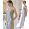 เซตชุดนอนพร้อมซับใน รุ่น Cream Cotton Print Camisol Set