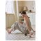 เซตชุดนอนพร้อมซับใน รุ่น Cream Cotton Print Camisol Set
