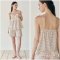 Cream Florals Cotton Cami Set with Padding