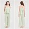 เซตชุดนอนพร้อมซับใน รุ่น Green Cotton Print Camisol Set