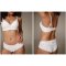 White Lace Light Support Bralette Set