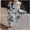 Cami Black&White Satin Set