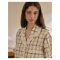 Cream Tartan Cotton PJ Set