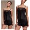 Black Lace Camisol Pajamas set by Skinn intimate
