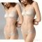 Champagn Cream Satin Longline Bralette Set by Skinn intimate
