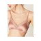 Pink Satin Longline Bralette Set