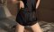 Black Satin Camisol PJ Set by Skinn intimate