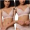 Nude pink Lace Light Support Bralette Set