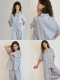 Blue Strip Cotton PJ Set